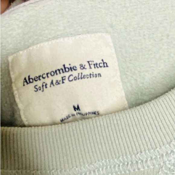 Abercrombie & Fitch Soft AF Collection Save Green Crewneck Sweatshirt Medium - Picture 5 of 6